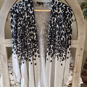 Roz & Ali Leopard Soft Sweater 2X